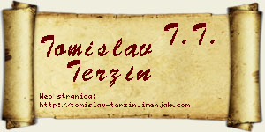 Tomislav Terzin vizit kartica